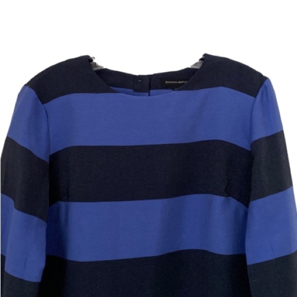 Banana Republic Metallic Shimmer Rugby Striped Blouse - Picture 5 of 12